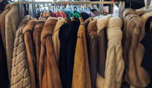 Various vintage furs