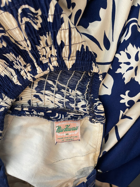 VTG 1950s Miss Hawaii Cotton SUNDRESS by Kamehameha Garments.