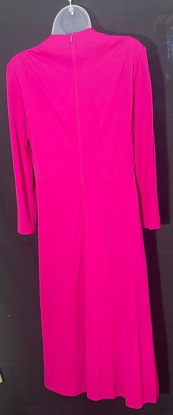 SORA COUTURE DESSIN Silk Jersey Barbie Deep V Dress 90s