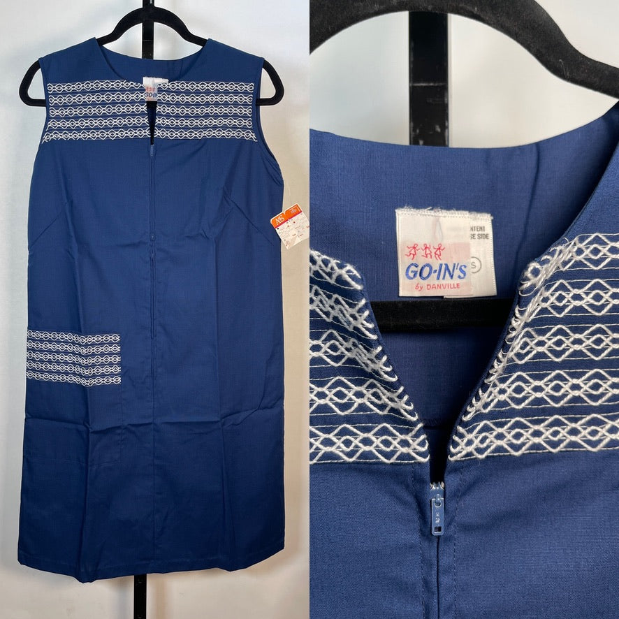 VTG New OLD STORE Stock 1970s Summer Shift Dress CUTE!