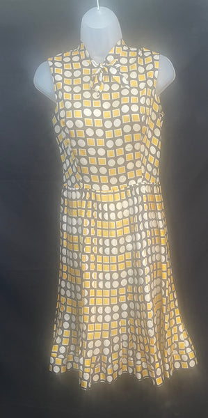 1970s OPTIC Print Dress & Jacket PARIS LABEL