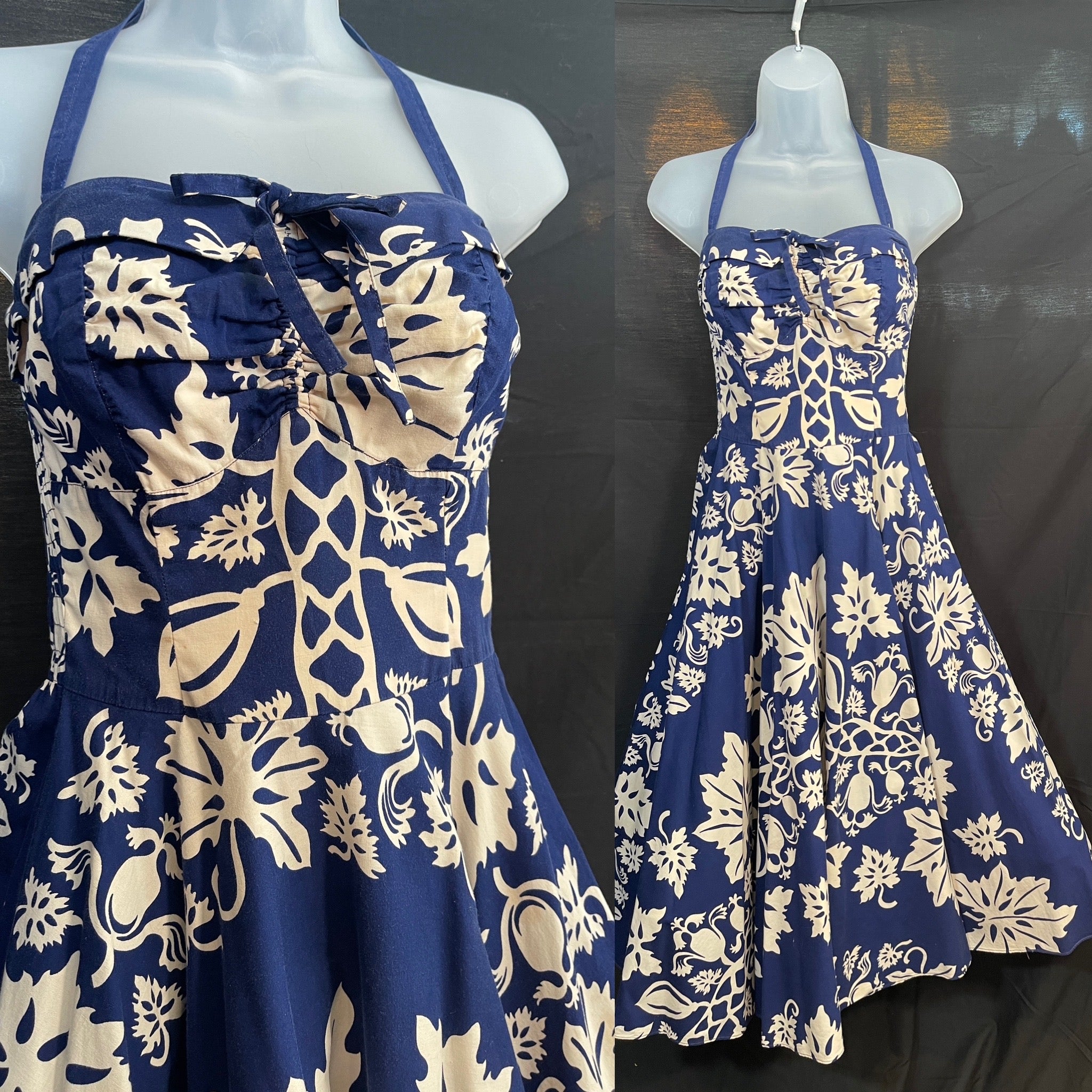 VTG 1950s Miss Hawaii Cotton SUNDRESS by Kamehameha Garments