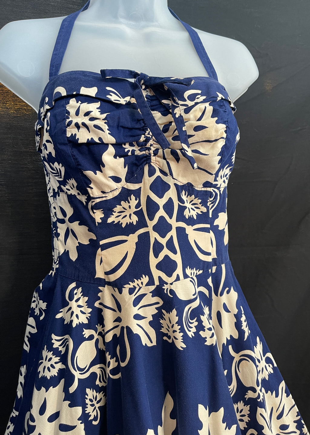 VTG 1950s Miss Hawaii Cotton SUNDRESS by Kamehameha Garments.