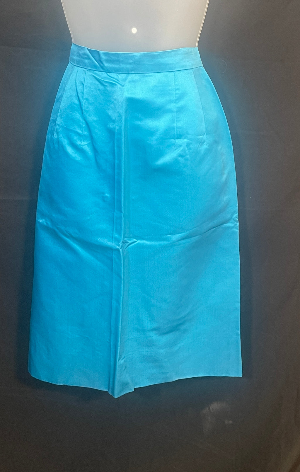 1960s Two Piece TURQUOISE Beaded Tank & Matching SKIRT