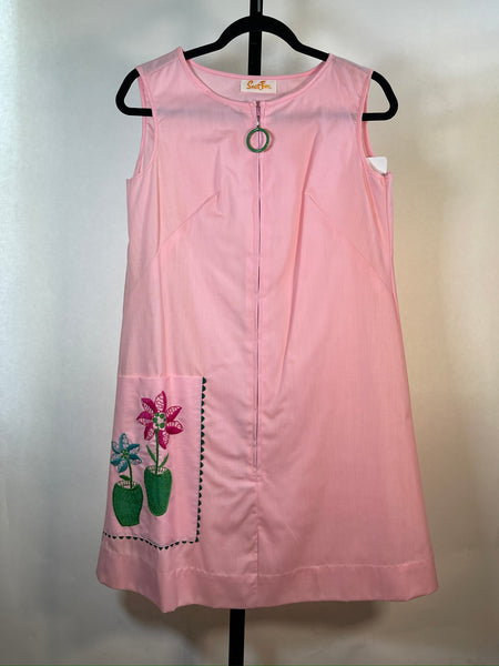 VTG 70s New OLD Stock Summer Shift Dress  CUTE!