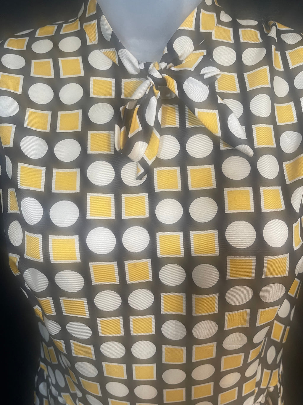 1970s OPTIC Print Dress & Jacket PARIS LABEL