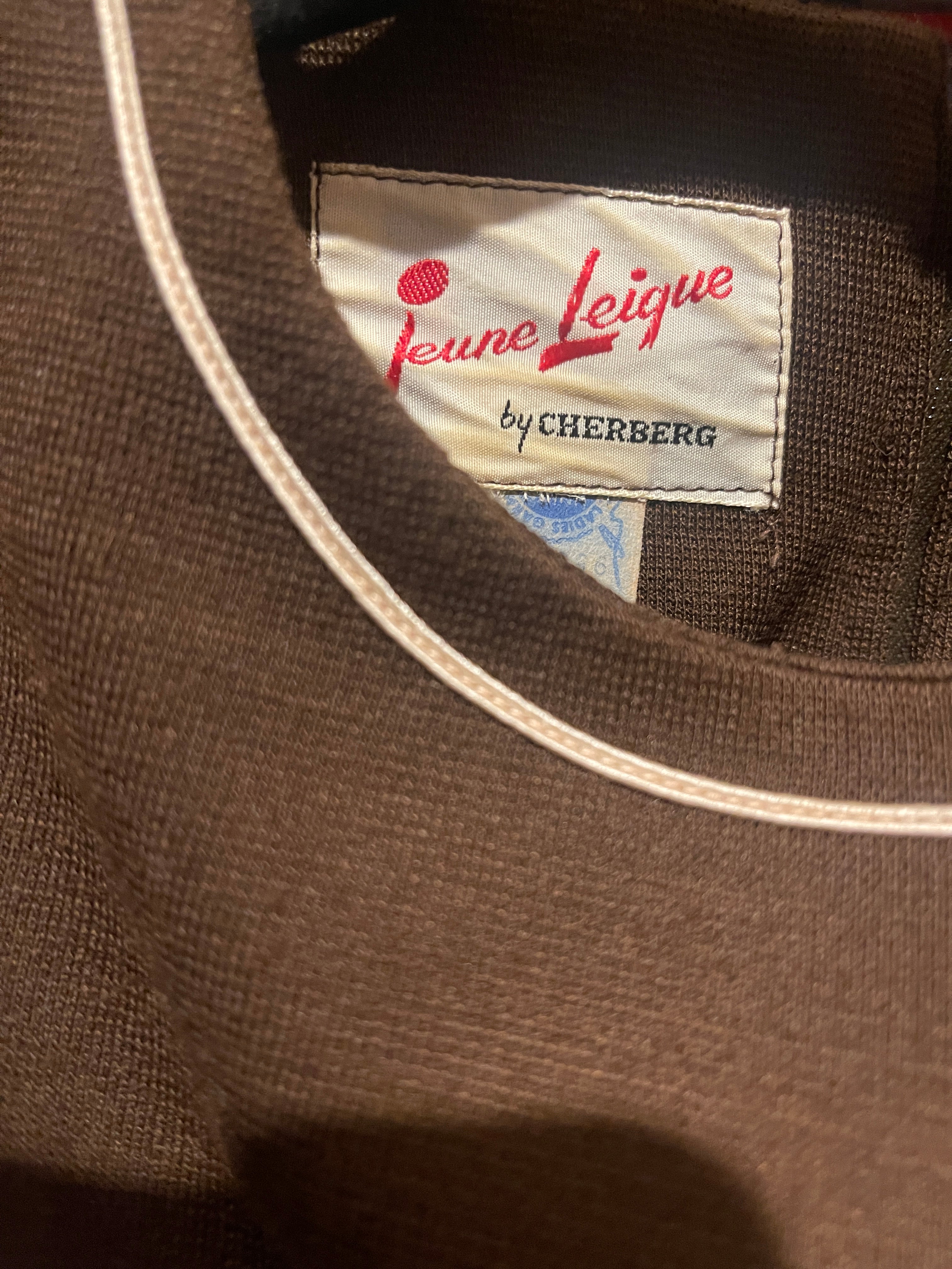 1960s Brown MINI DRESS with accents