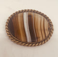 Victorian Striated AGATE Pin
