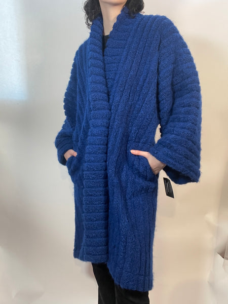 MISSONI Cobalt Blue Reversible Kimono Coat