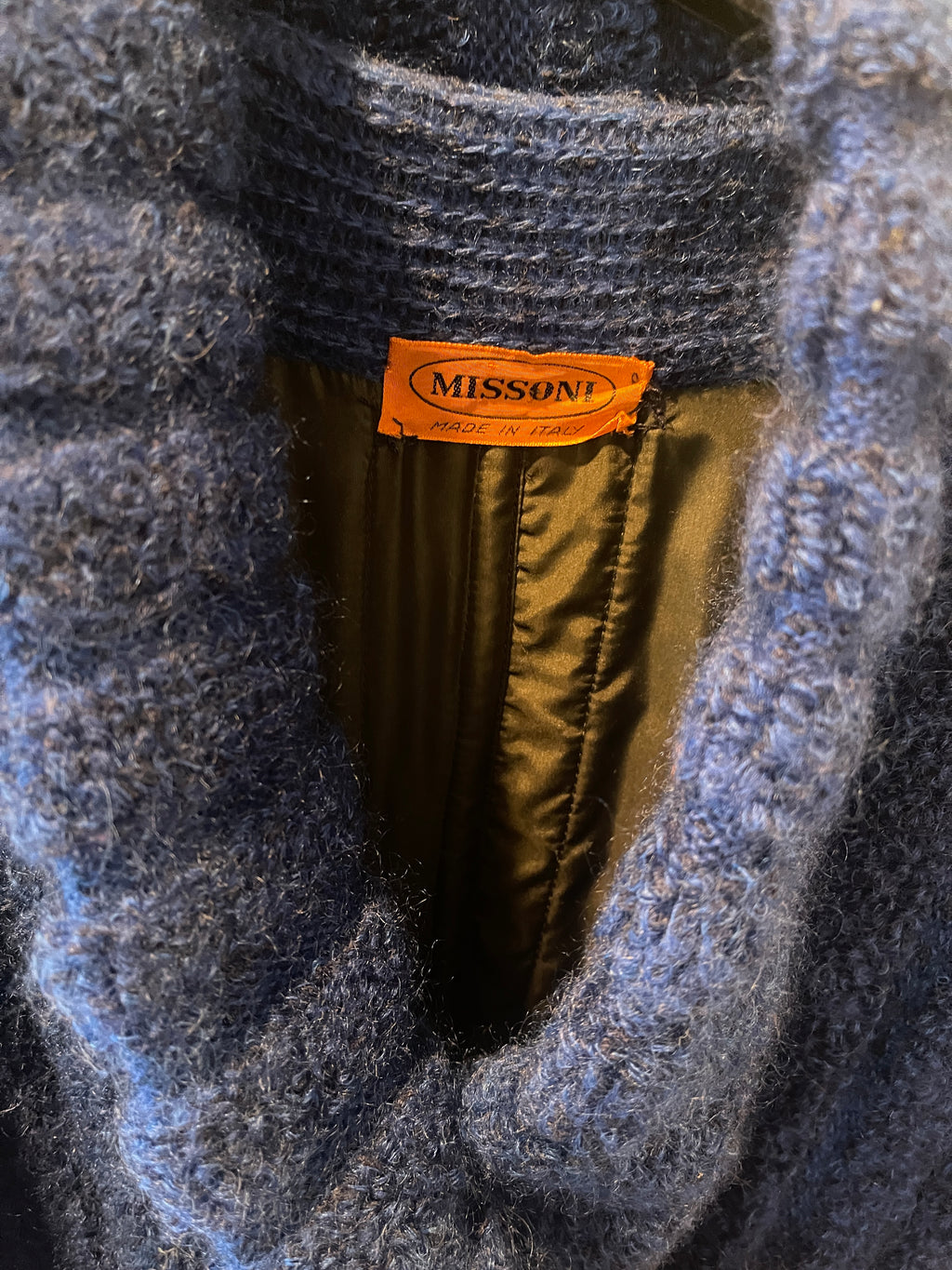 MISSONI Cobalt Blue Reversible Kimono Coat