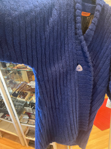 MISSONI Cobalt Blue Reversible Kimono Coat