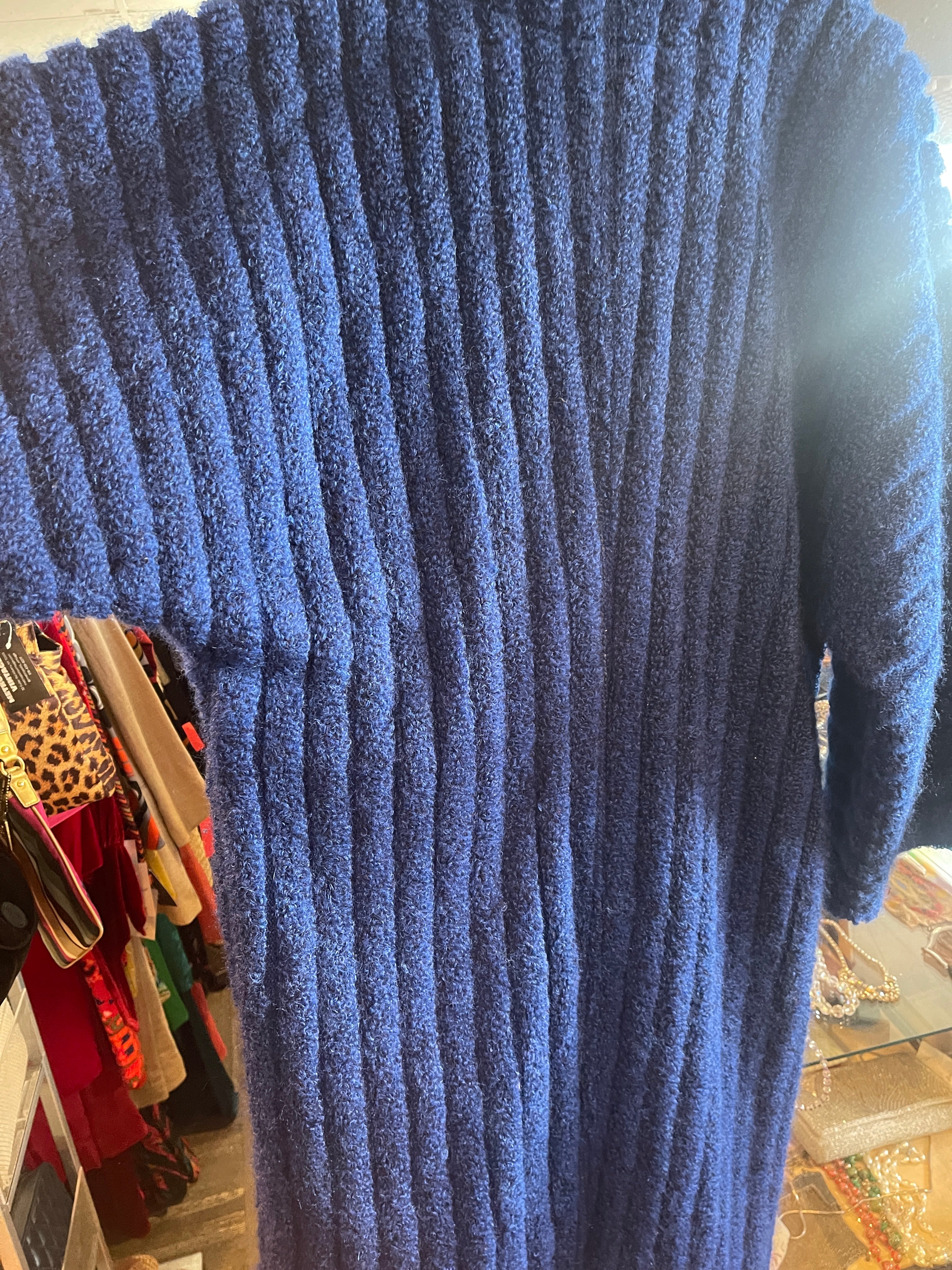 MISSONI Cobalt Blue Reversible Kimono Coat