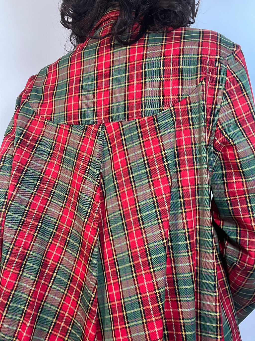 VTG 50s Plaid SWING COAT Rain Coat