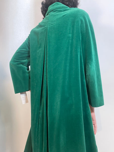 VTG 60s GREEN Velveteen COAT