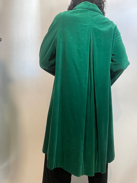 VTG 60s GREEN Velveteen COAT