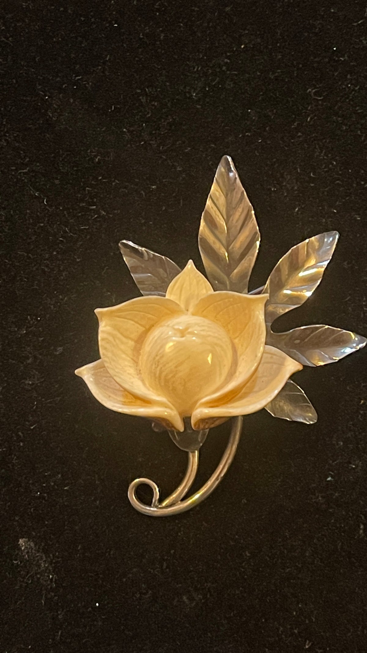 Ming Pin MINGS STERLING Pin Honolulu Carved Woodrose Handmade – Metropolis Vintage