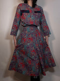 Vtg 80s KOOS COUTURE Dress  Koos Van Den Akker   Waist 26"