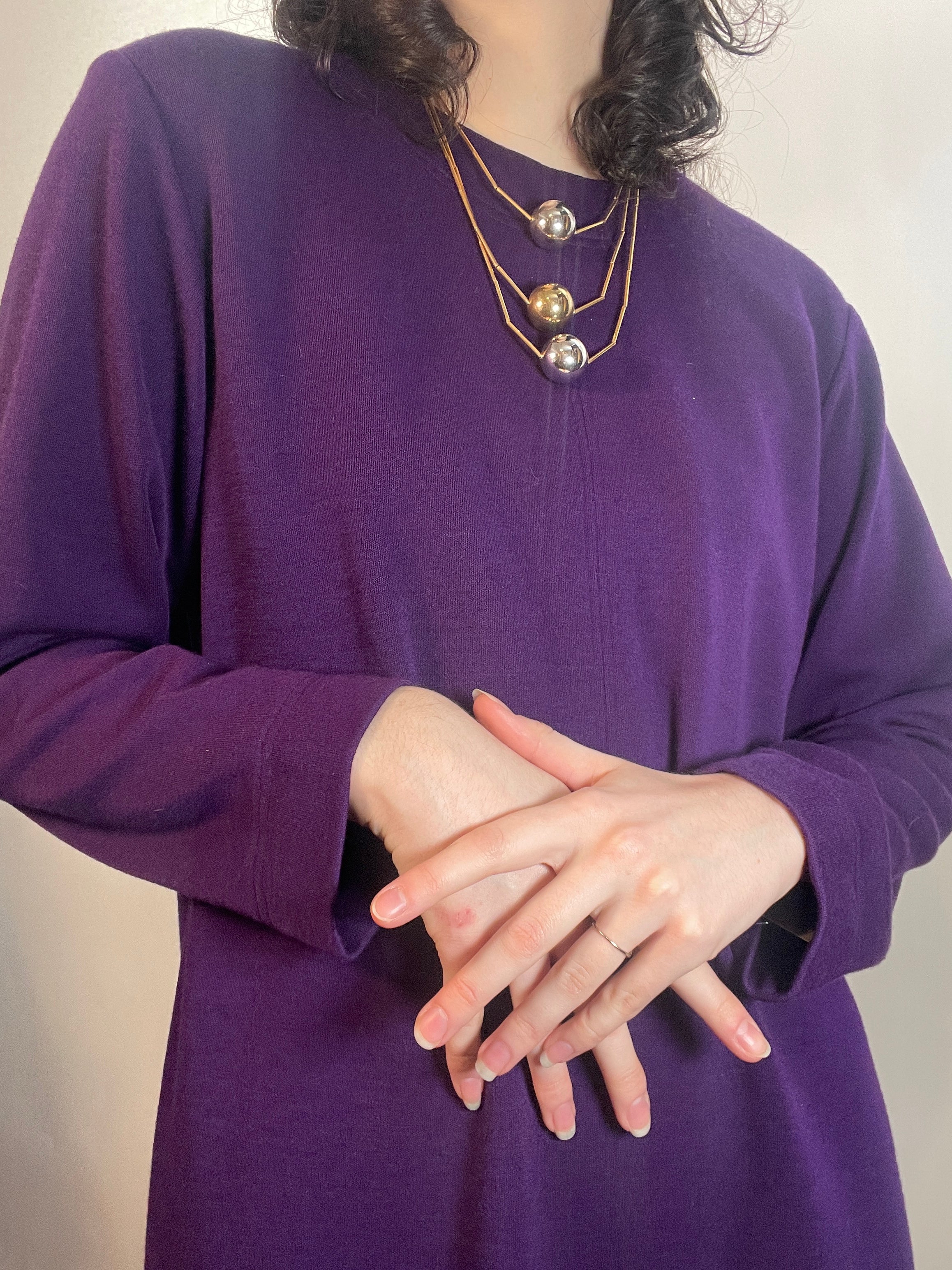 Vtg 90s SAINT LAURENT Rive Gauche Mini Dress or Tunic