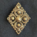 Vintage 1970s Diamond Shaped Pin or Pendant