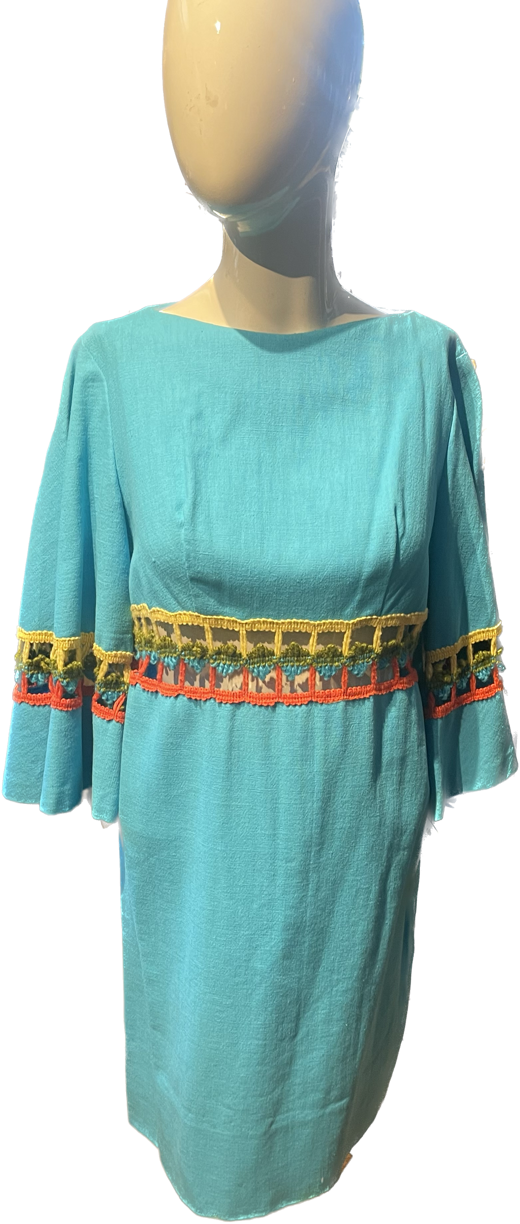 Vtg 70s Cool Dress w/Cutouts