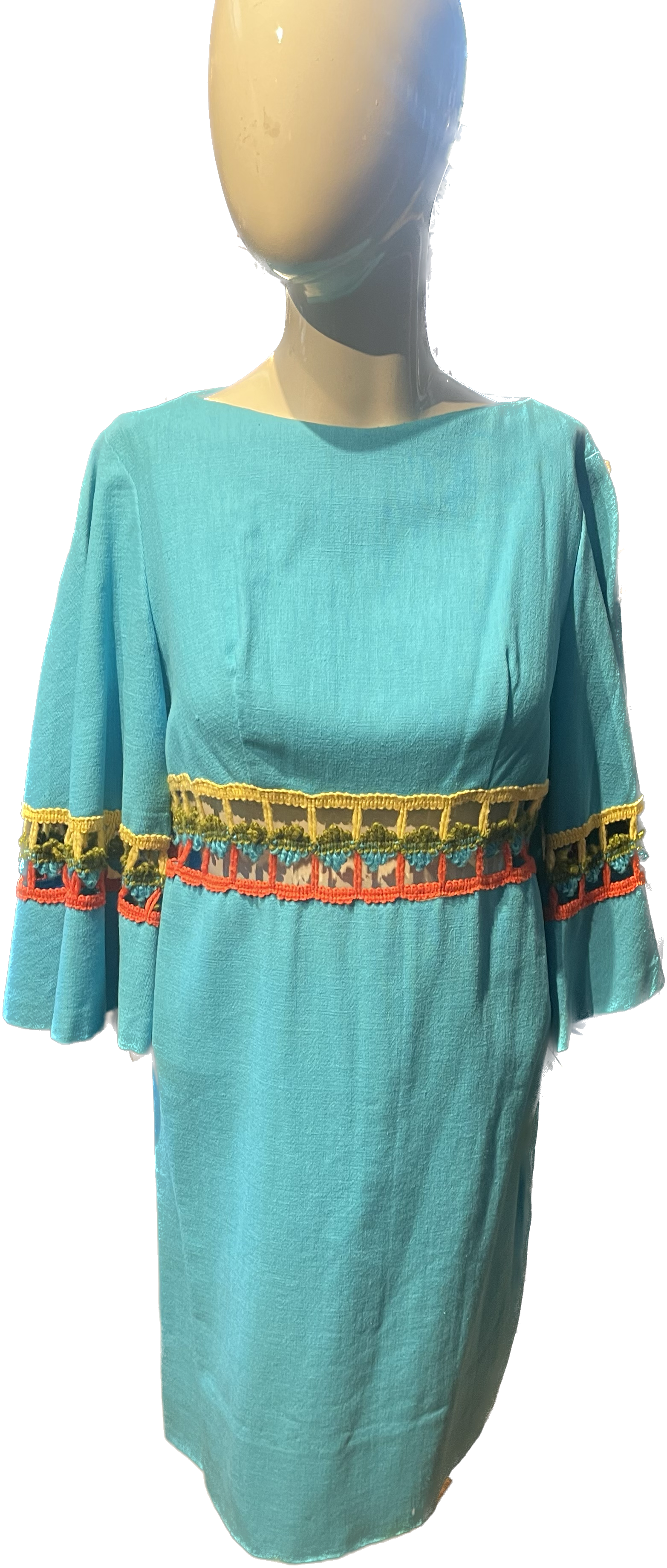 Vtg 70s Cool Dress w/Cutouts