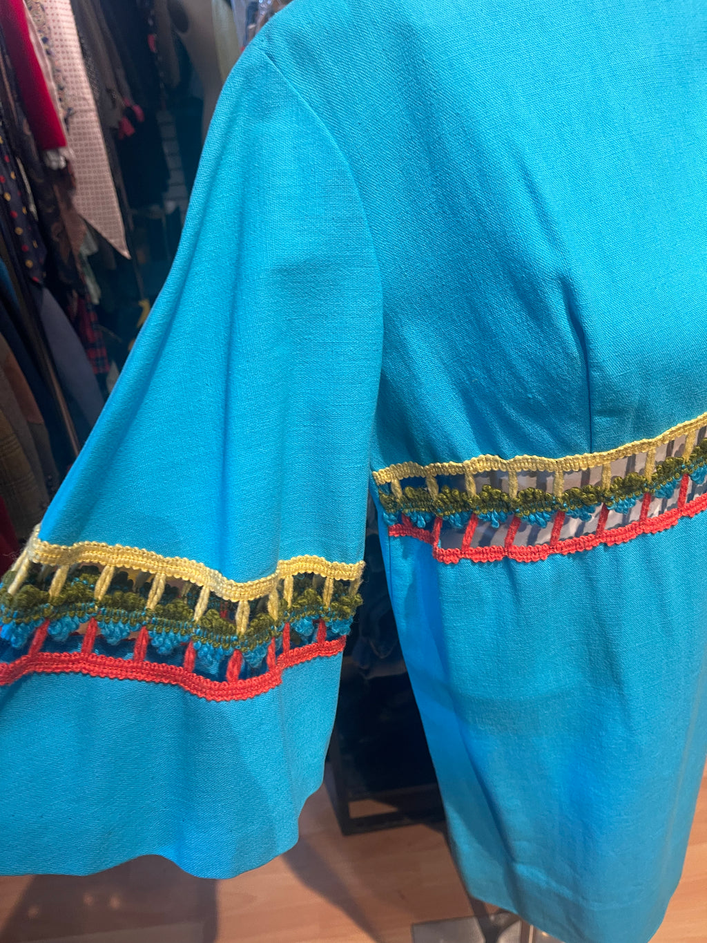 Vtg 70s Cool Dress w/Cutouts