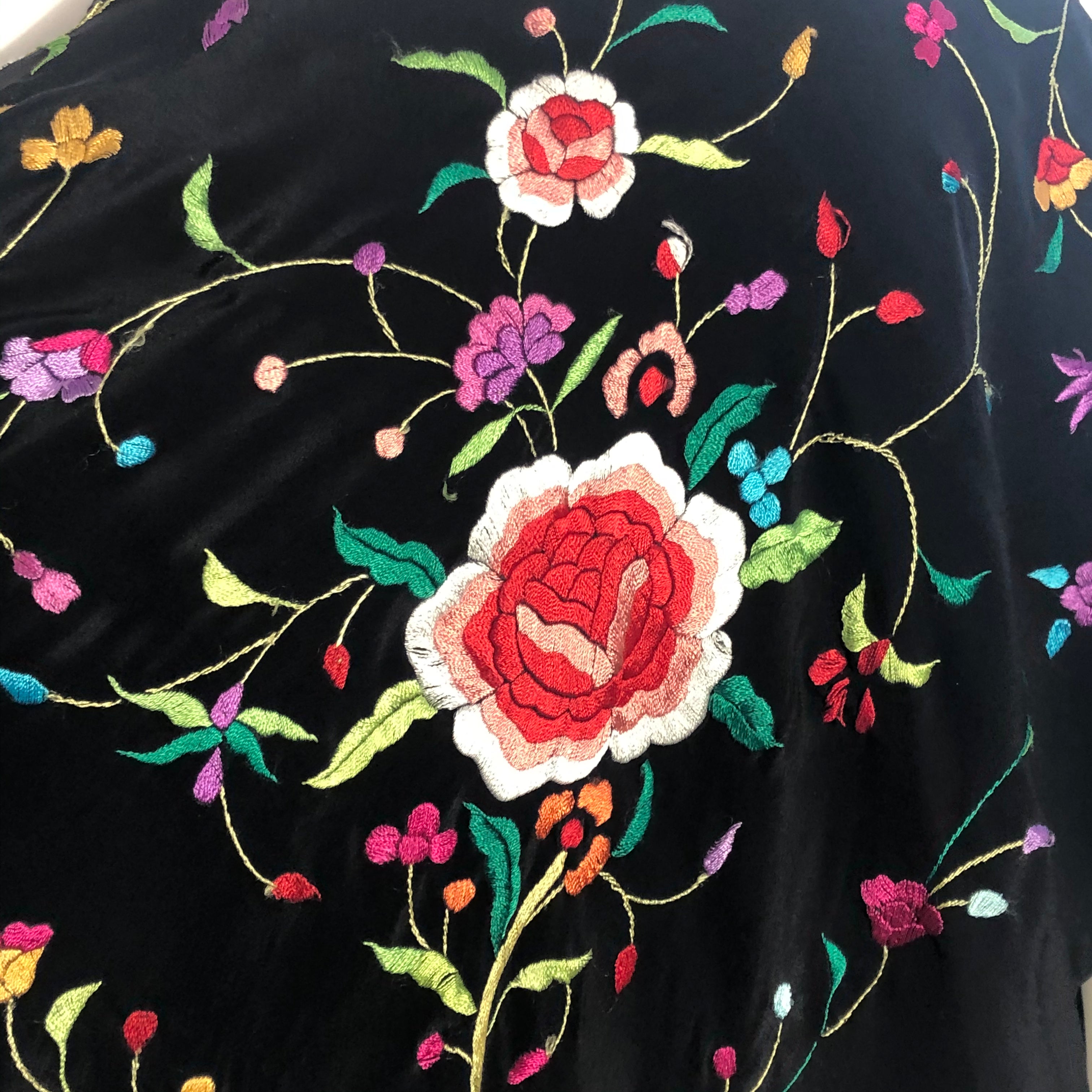 Embroidered Scarf Shawl