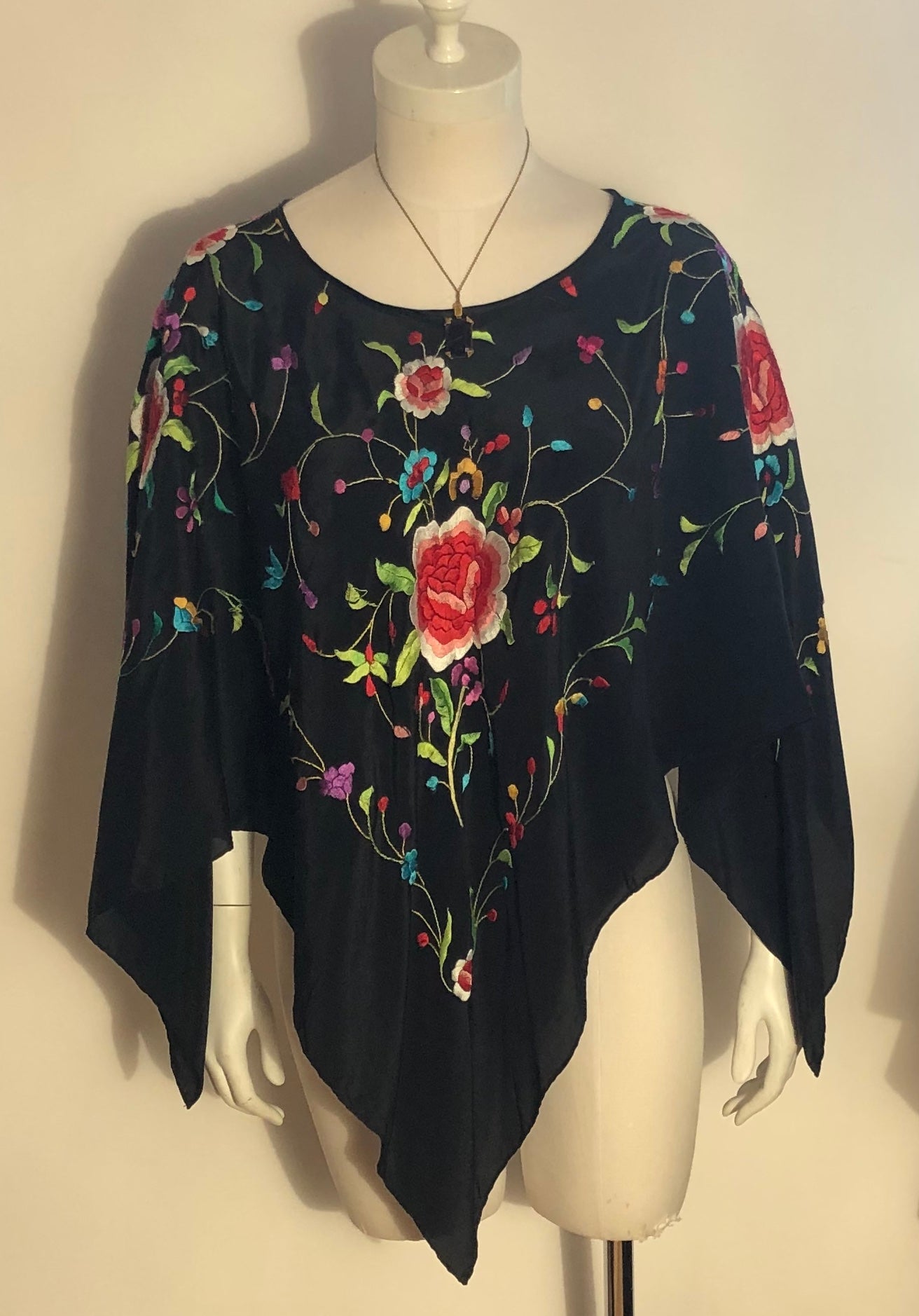 Embroidered Scarf Shawl