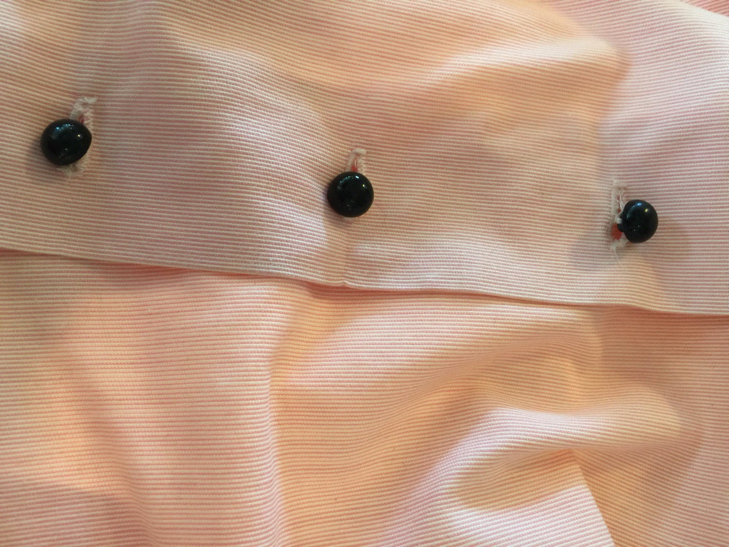 VTG Button afront Tank Top Blouse Pink & Black 40"-32"