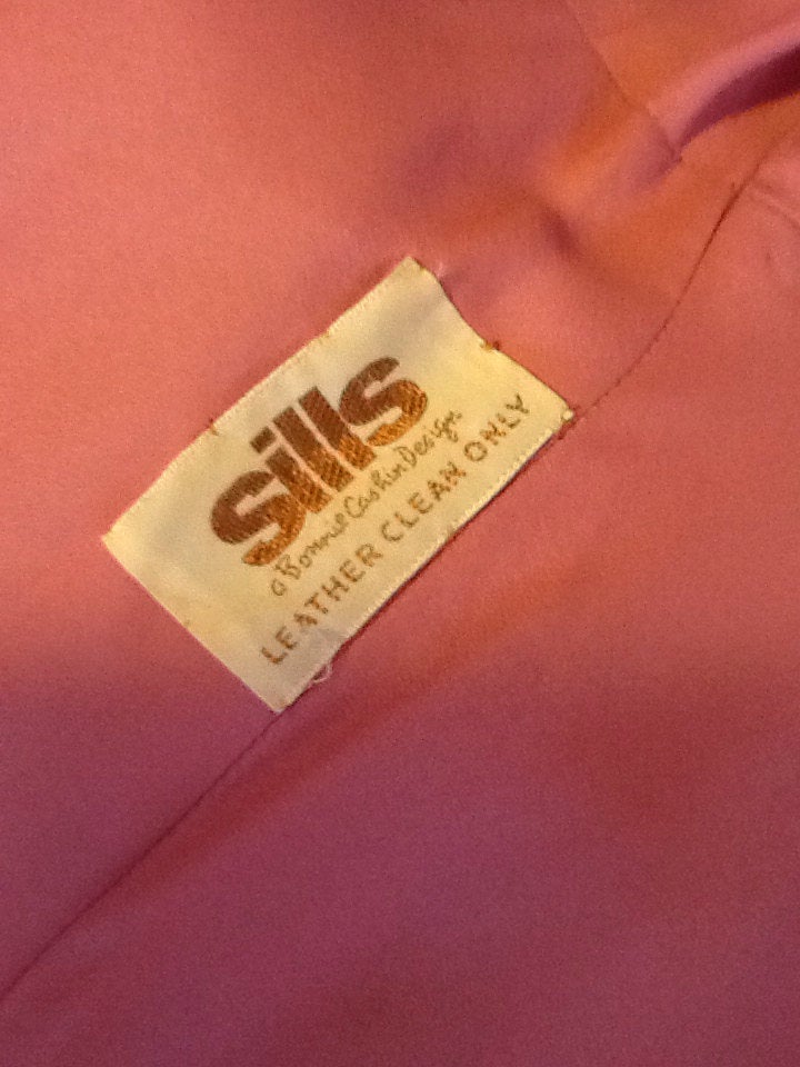 70s SILS by Bonnie Cashin Pink Suede Jumper Dress