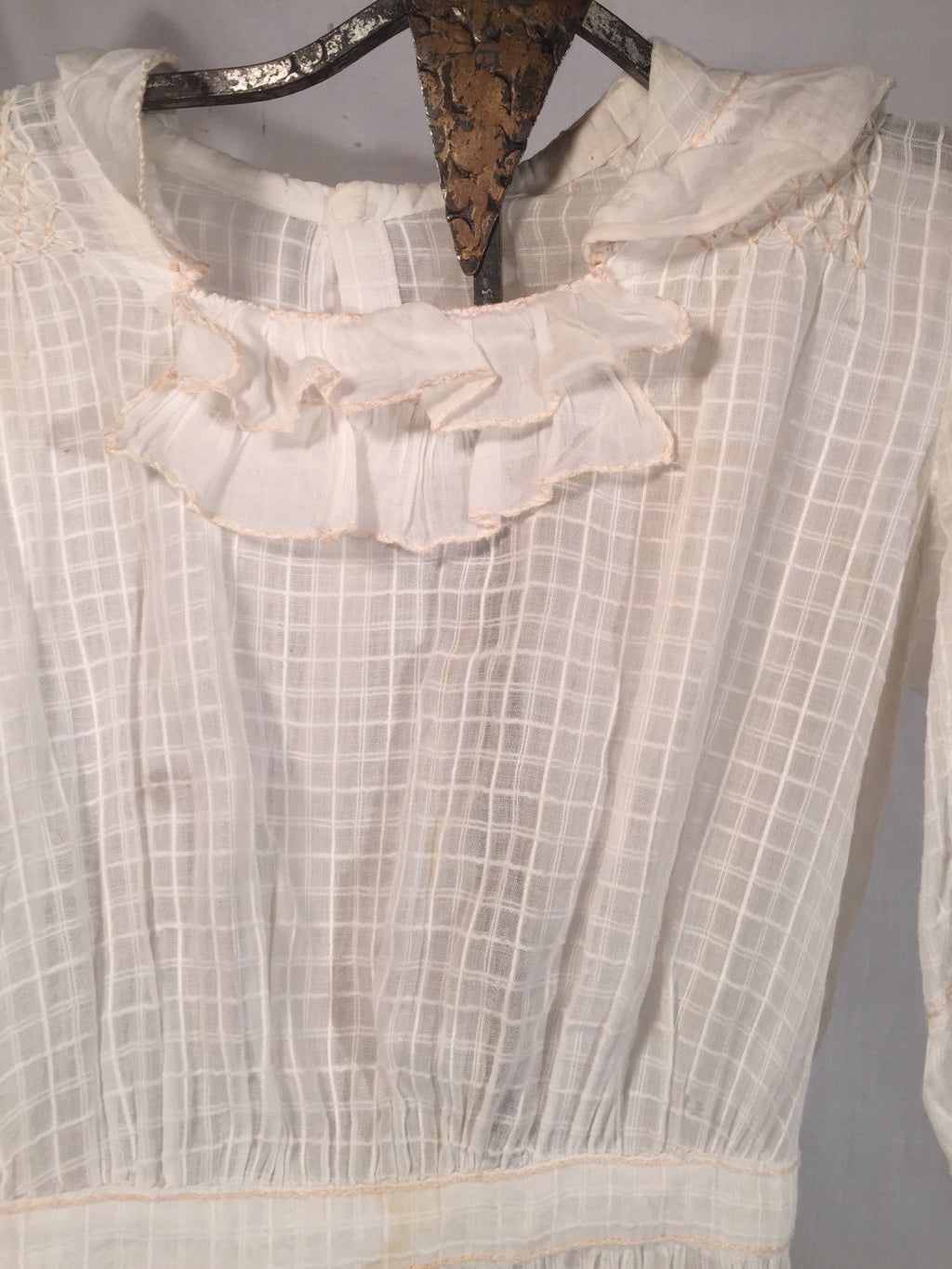 Childs 1910-20's Cotton Dress Flower Girl Wedding Party