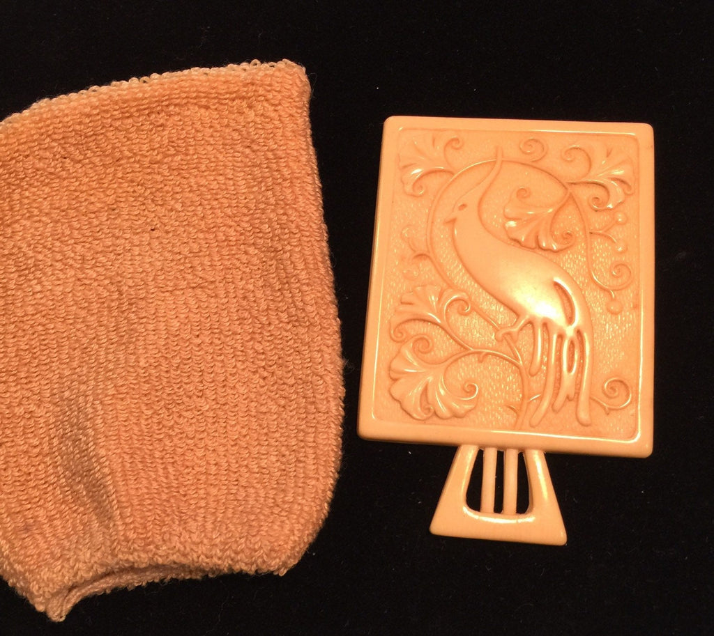 Vtg 20's Celluloid Purse Mirror ART DECO