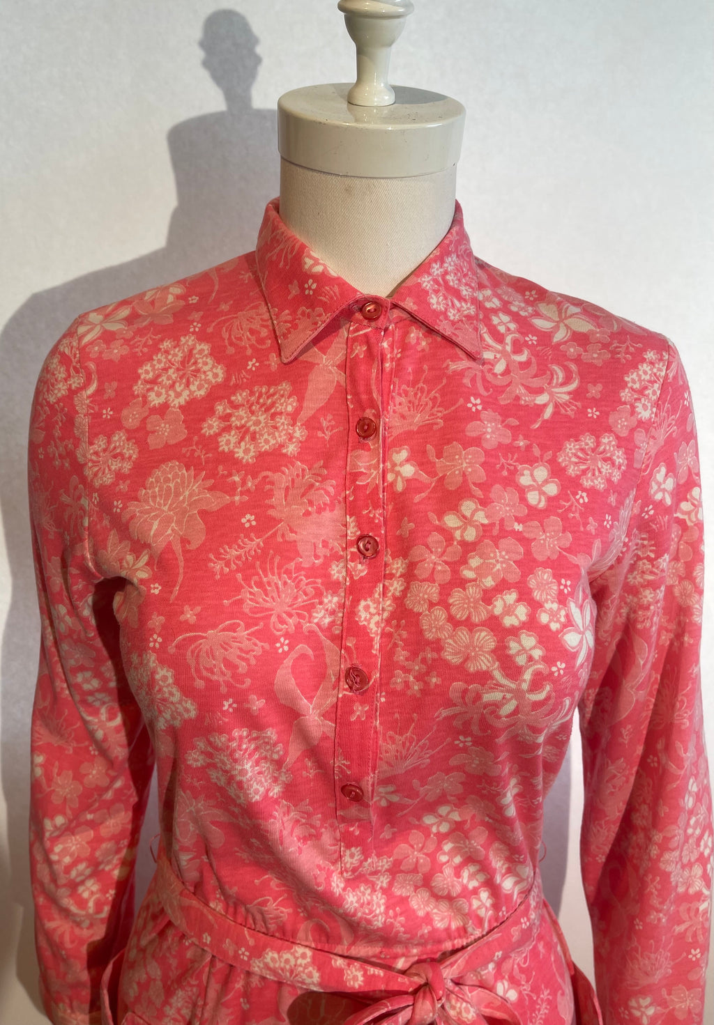 70s LIZA by LILLY PULITZER Pink Shirtdress