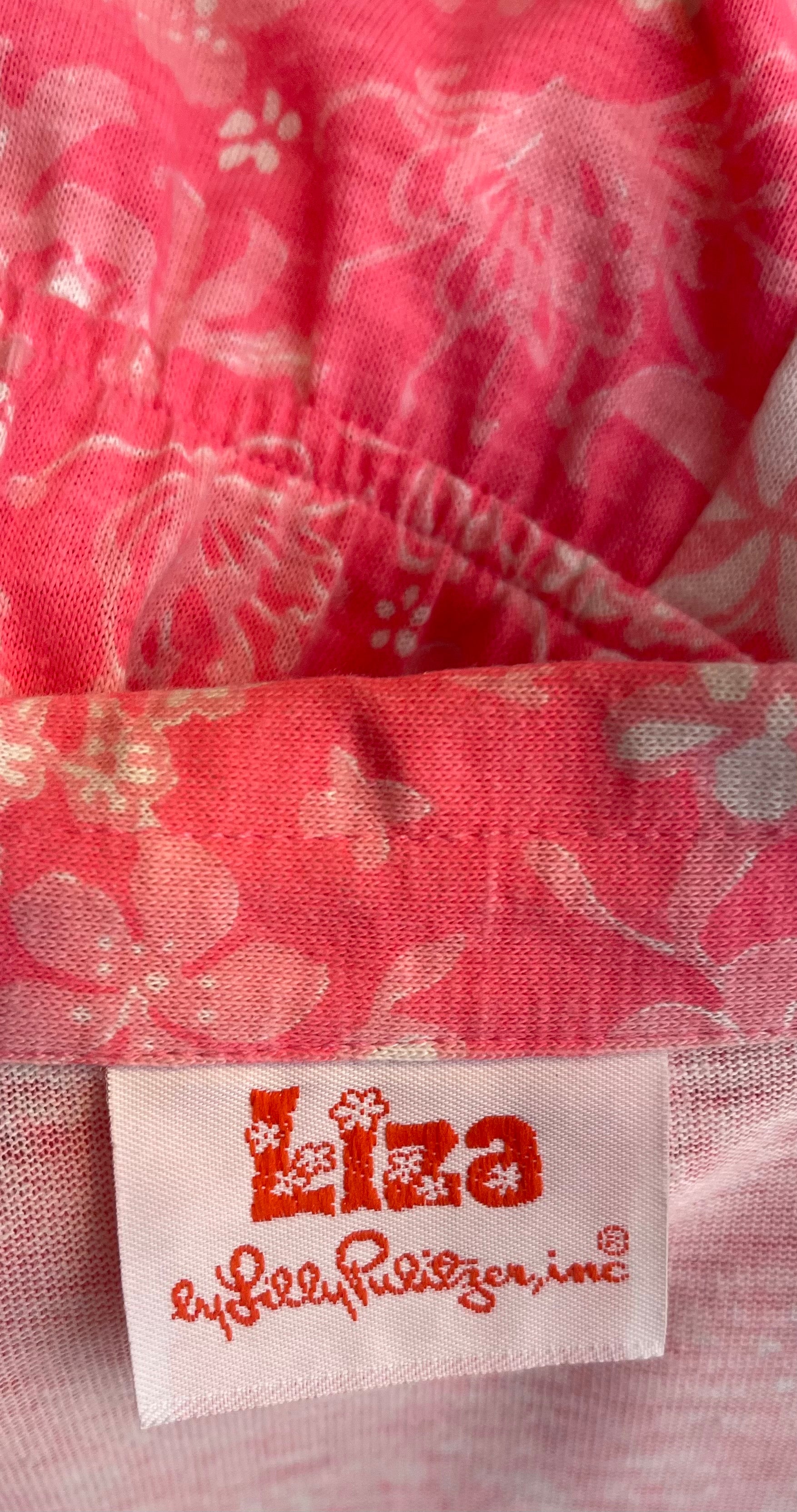 70s LIZA by LILLY PULITZER Pink Shirtdress