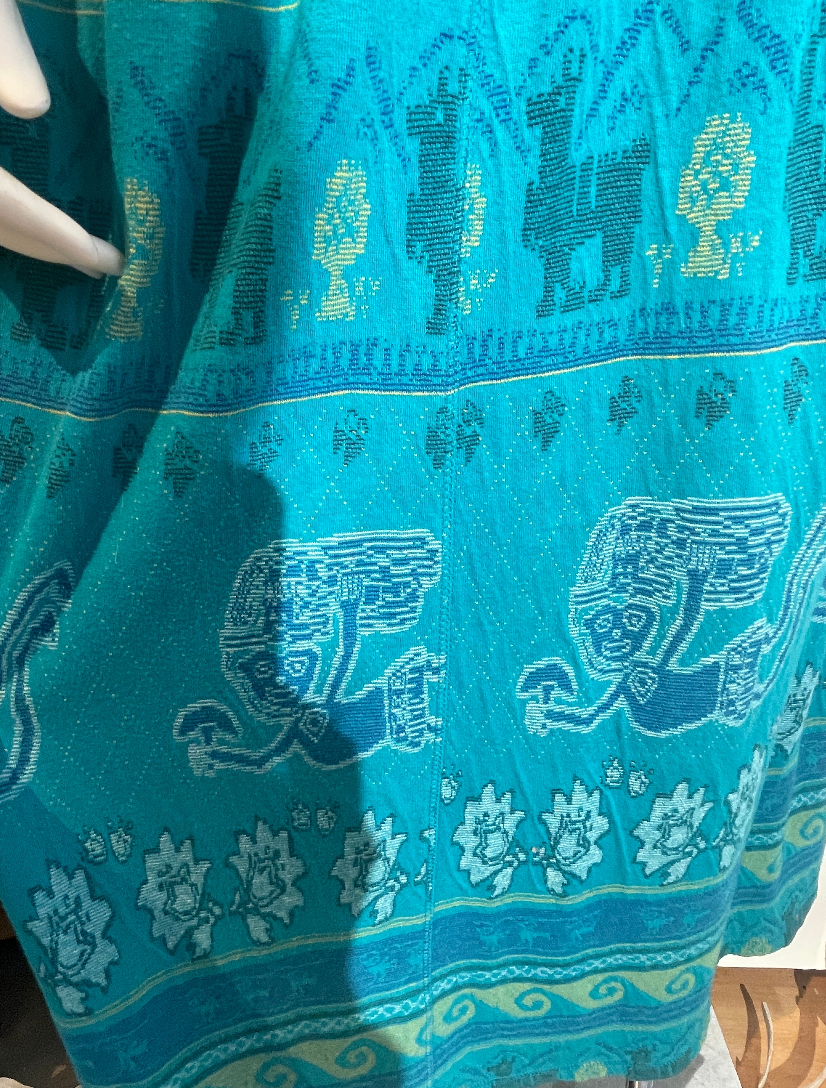 70s Christian de Castelnau Intarsia Knit Dress