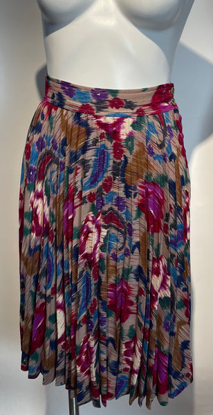 80s UNGARO IKAT Skirt Bergdorf Goodman