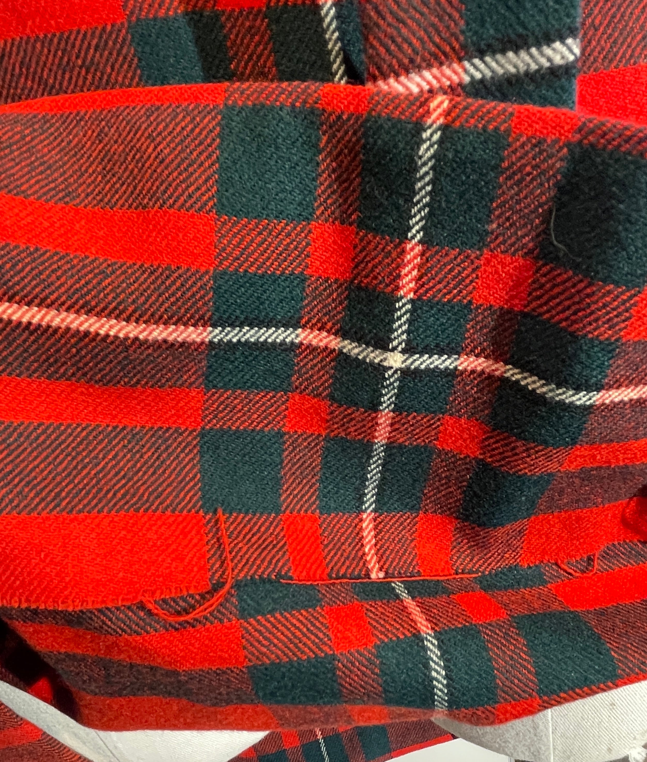 50s-60s Christmas PLAID DRESS