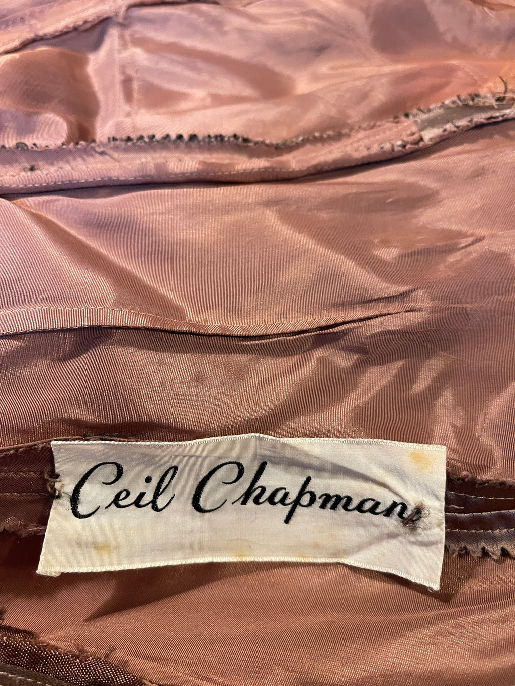 CEIL CHAPMAN Silk Dress