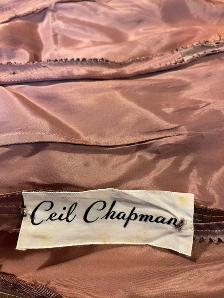 CEIL CHAPMAN Silk Dress