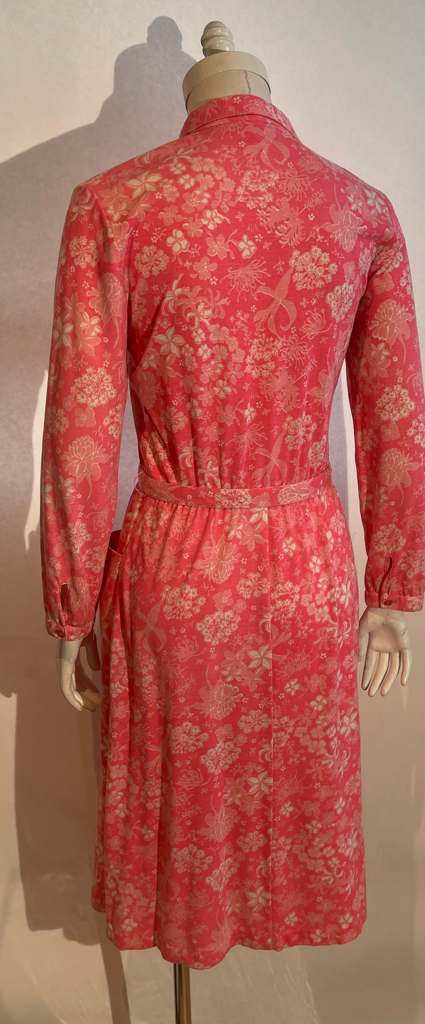 70s LIZA by LILLY PULITZER Pink Shirtdress