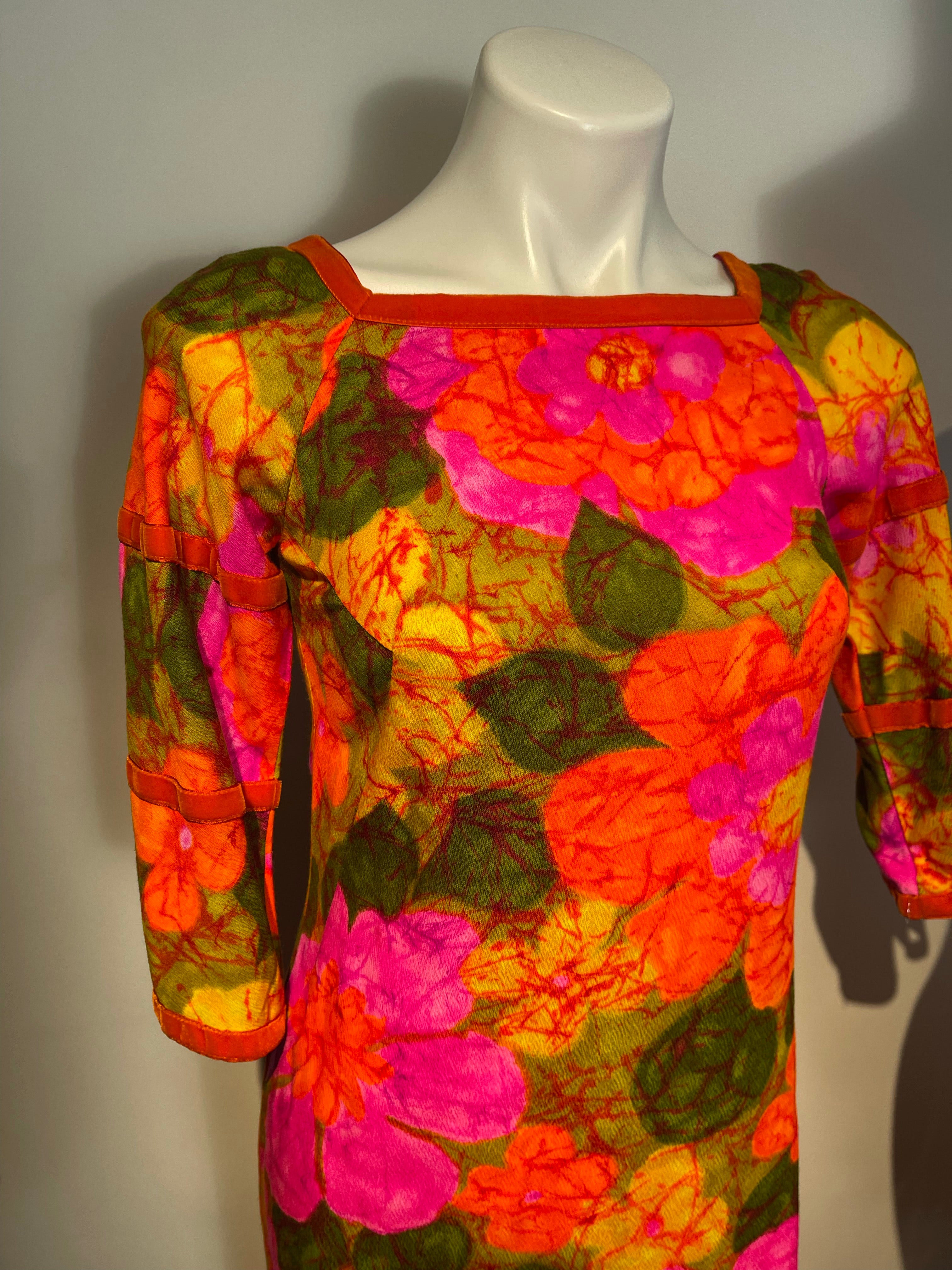 Vtg 60s Hawaiian Dress ANDRADE Honolulu