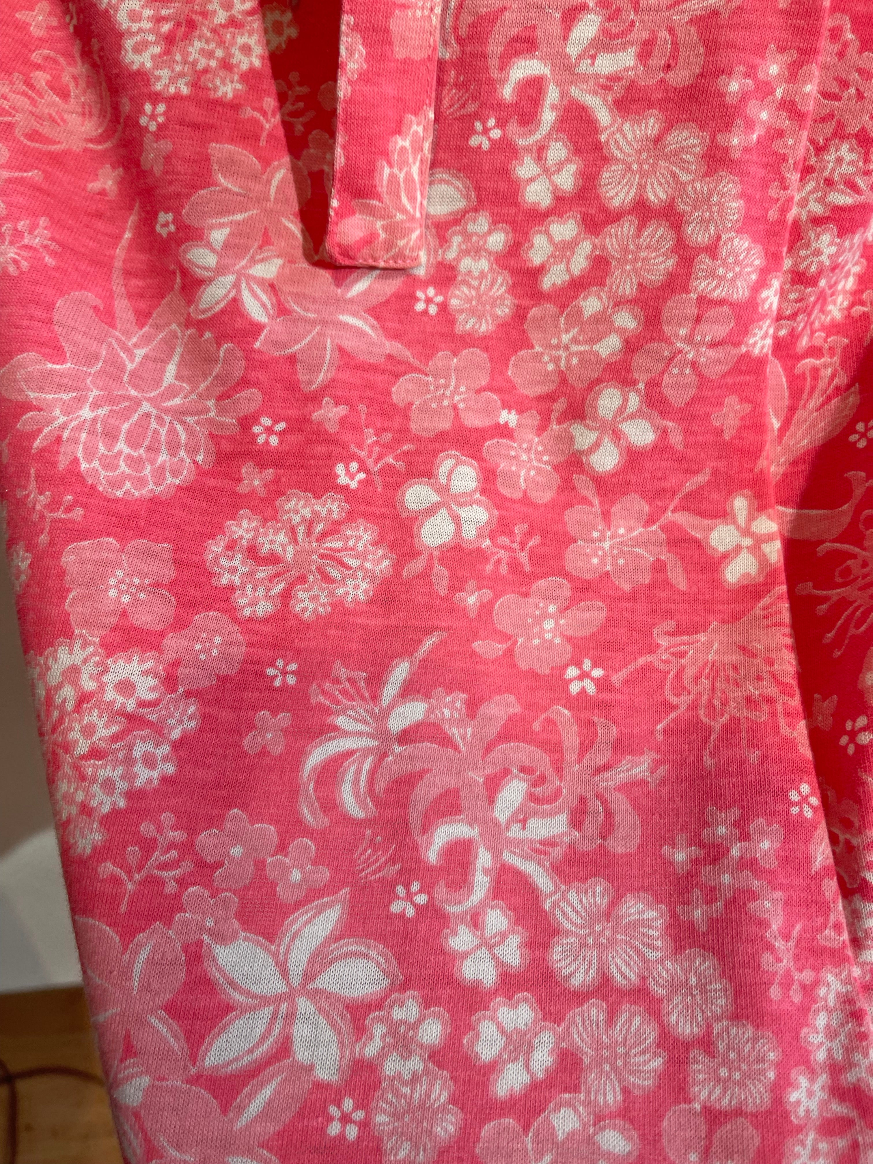 70s LIZA by LILLY PULITZER Pink Shirtdress