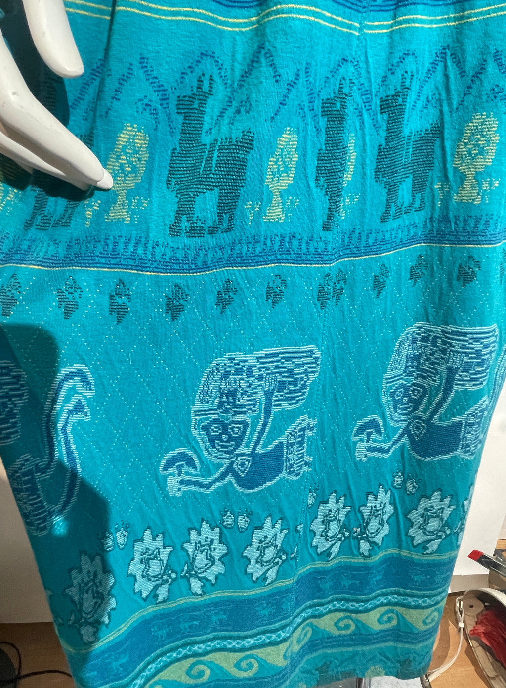 70s Christian de Castelnau Intarsia Knit Dress