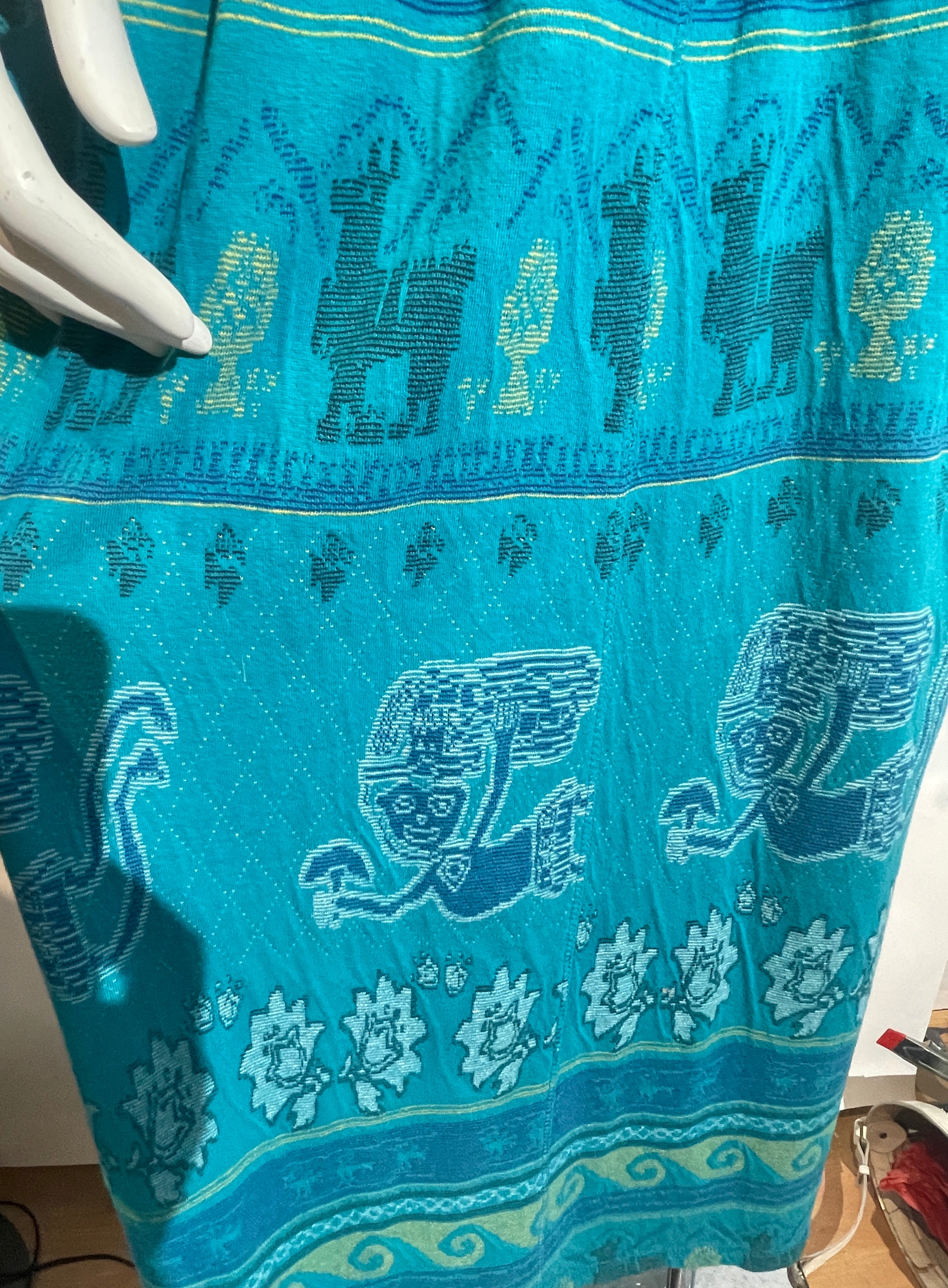 70s Christian de Castelnau Intarsia Knit Dress