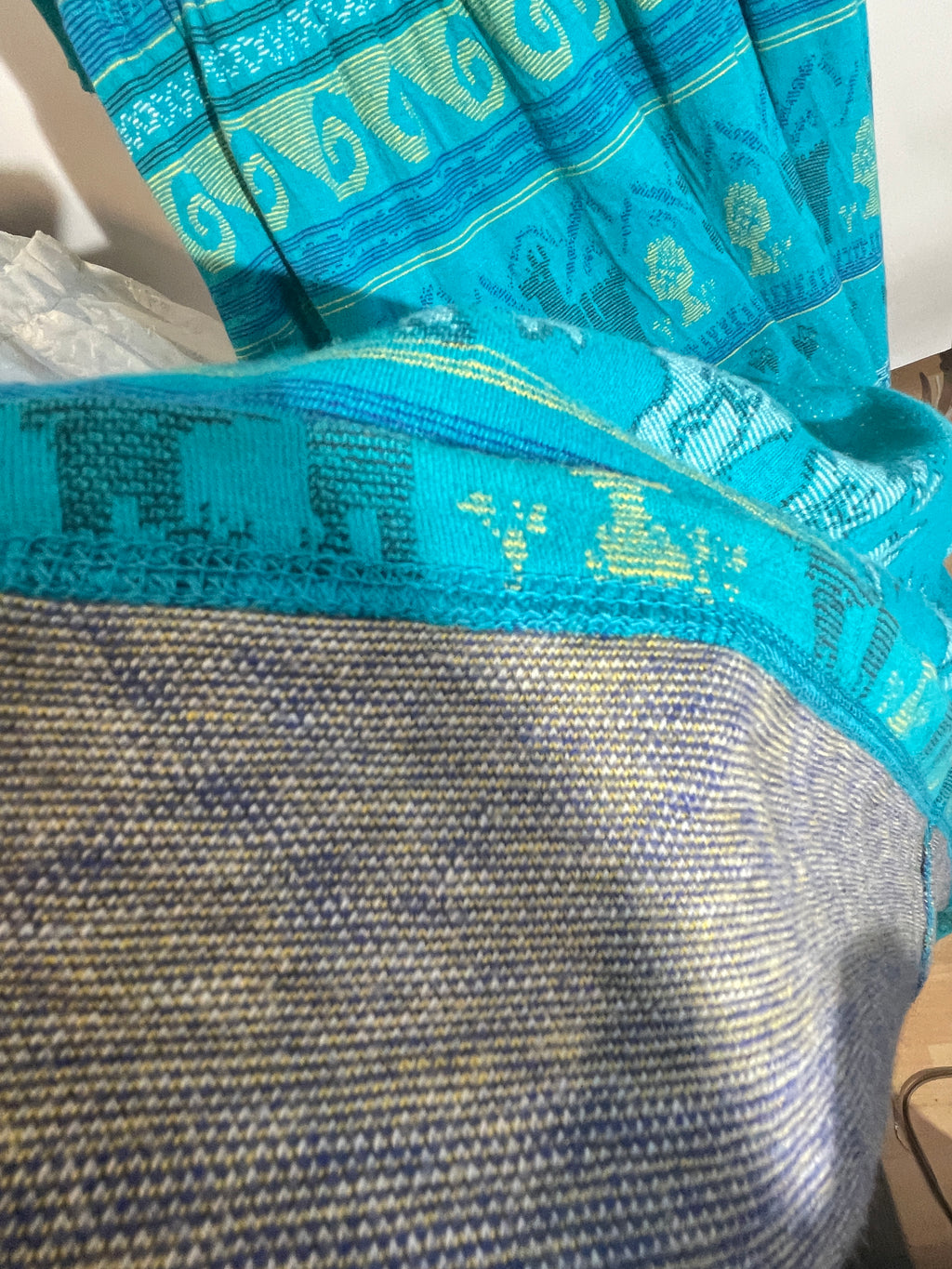 70s Christian de Castelnau Intarsia Knit Dress